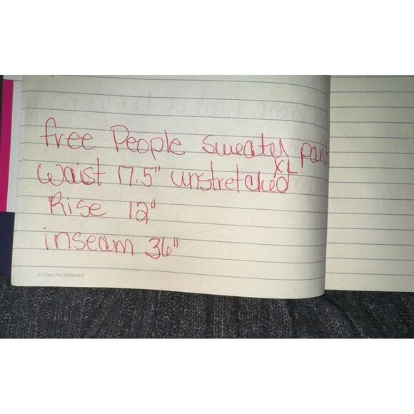 Free People around the clock gray sweater joggers XL - Picture 6 of 6